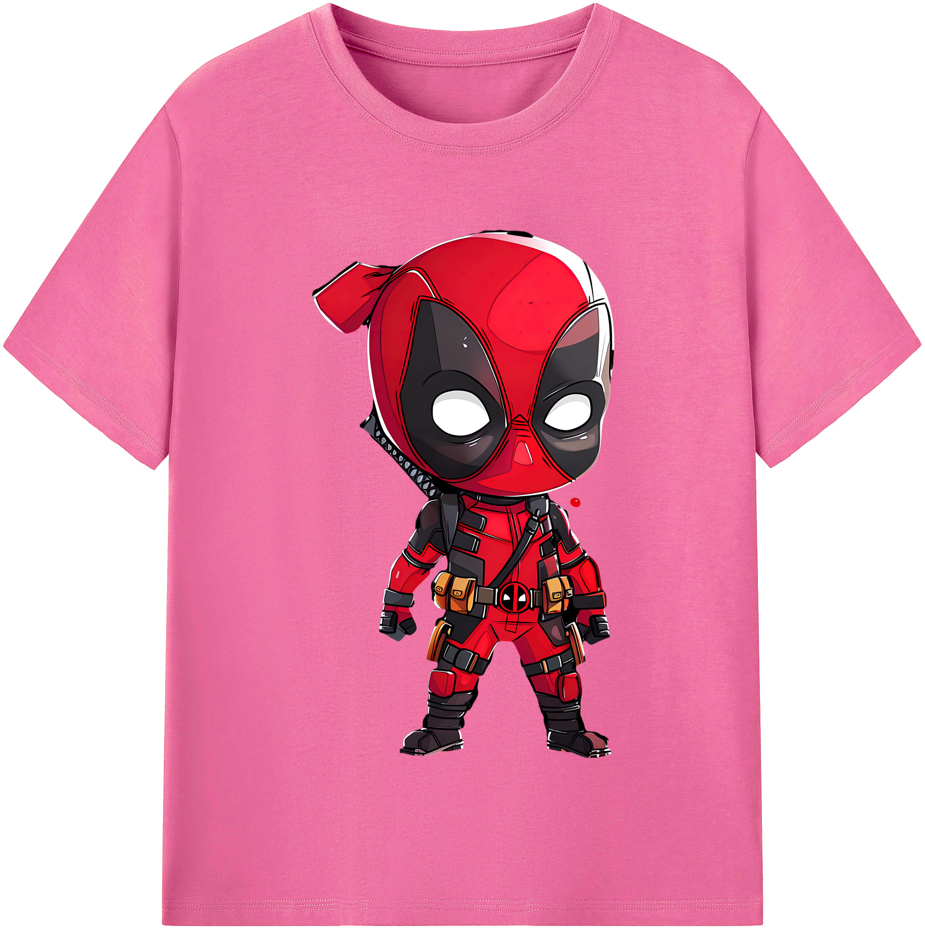 （画像用） Deadpool デッドプール レディースカジュアルプリントTシャツ（綿100％）